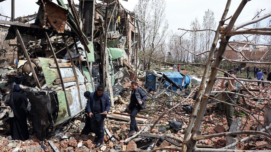 The Shahid Beheshti University in Tehran was hit by a strike on Saturday 