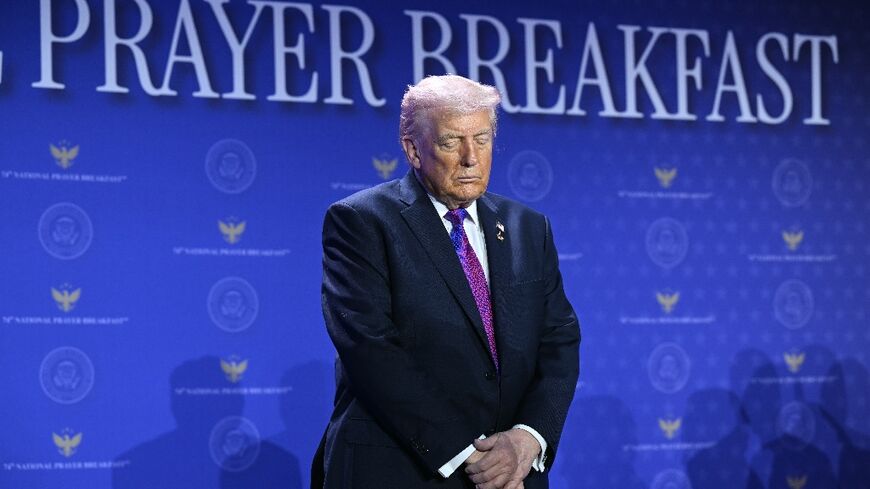 Donald Trump at the National Prayer Breakfast on February 5, 2026