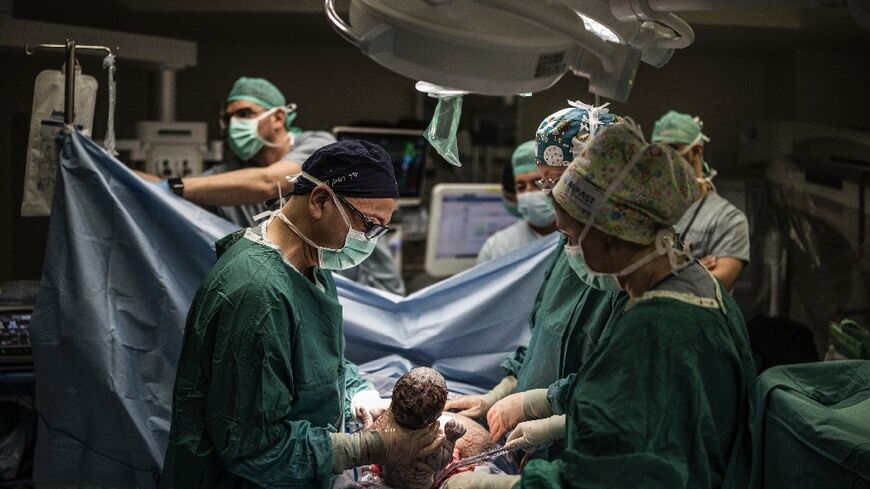 Fearful of Hezbollah rocket strikes, Israeli mums in the northern city of Haifa are giving birth in bunkers under their maternity hospitals