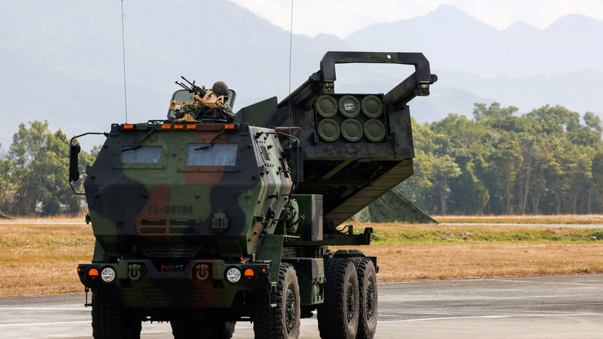 FILE PHOTO: A High Mobility Artillery Rocket System (HIMARS) vehicle is on display during an annual military exercise ahead of Lunar New Year in Taichung, Taiwan, January 27, 2026. REUTERS/Ann Wang/File Photo
