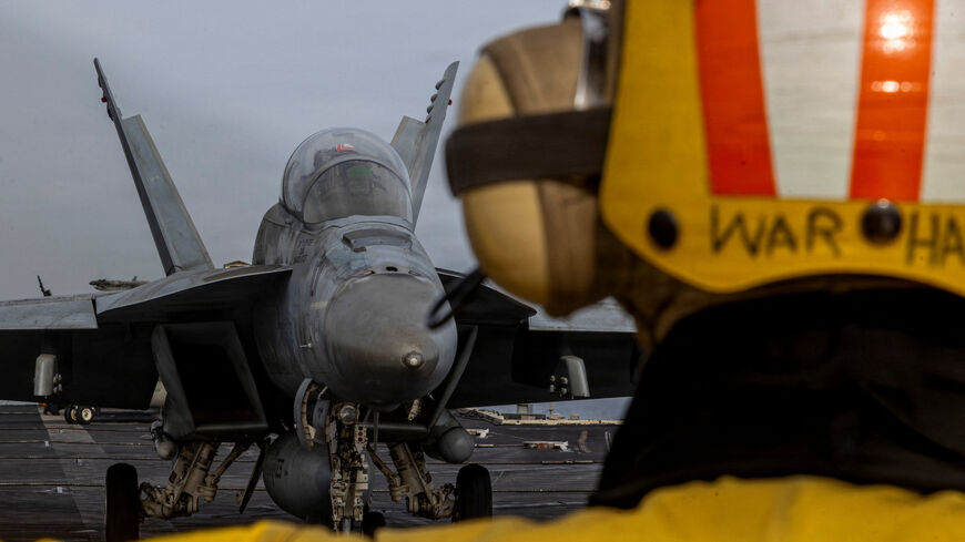 An F/A-18F Super Hornet prepares to launch from the flight deck of the U.S. Navy Nimitz-class aircraft carrier USS Abraham Lincoln at an undisclosed location during the Operation Epic Fury attack on Iran, March 31, 2026. U.S. Navy/Handout via REUTERS/File Photo