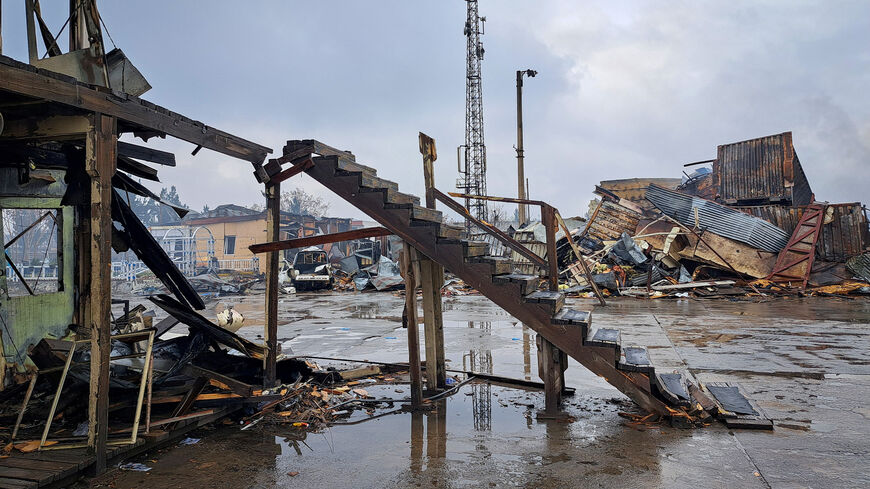 Debris lie at the site of a drug rehabilitation hospital destroyed in what the Taliban said was a Pakistani air strike in Kabul, Afghanistan, March 18, 2026. REUTERS/Yunus Yawar