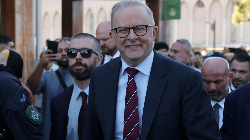 Australia’s Prime Minister Anthony Albanese leaves Lakemba Mosque after a visit for Eid al-Fitr in Sydney, Australia, March 20, 2026. REUTERS/Hollie Adams/File Photo