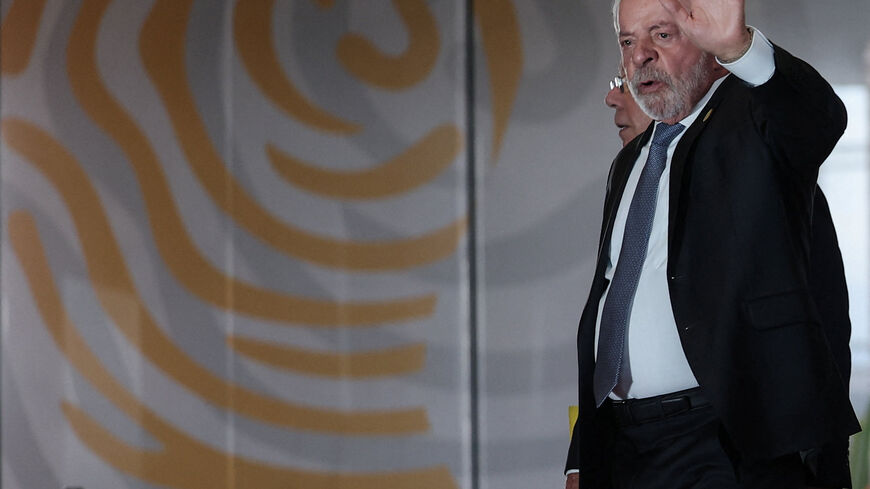 FILE PHOTO: Brazil's President Luiz Inacio Lula da Silva arrives for the 10th Summit of the Community of Latin American and Caribbean States (CELAC) in Bogota, Colombia, March 21, 2026. REUTERS/Luisa Gonzalez/File Photo