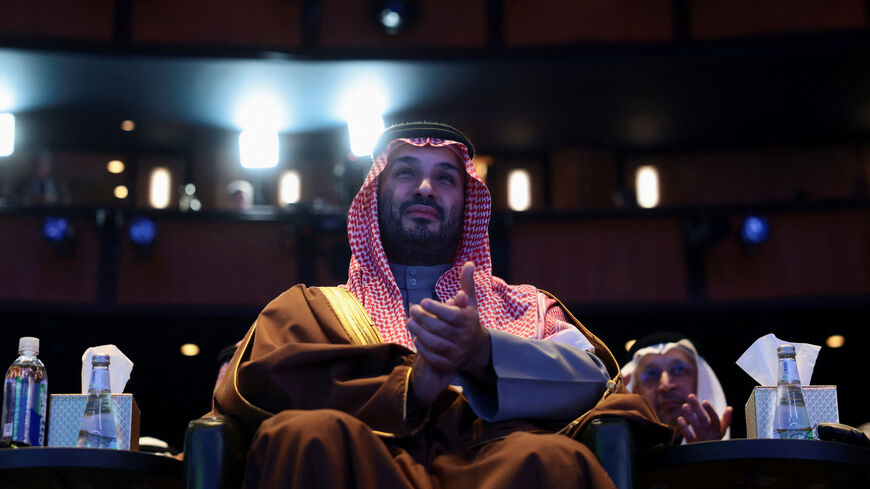 FILE PHOTO: Crown Prince and Prime Minister Mohammed bin Salman of Saudi Arabia attends the U.S.-Saudi Investment Forum in Washington, D.C., U.S., November 19, 2025. REUTERS/Evelyn Hockstein/File Photo