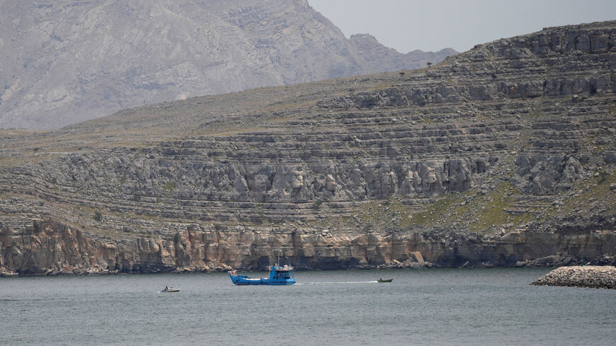 Ships and boats in the Strait of Hormuz, Musandam, Oman, April 22, 2026. REUTERS/Stringer