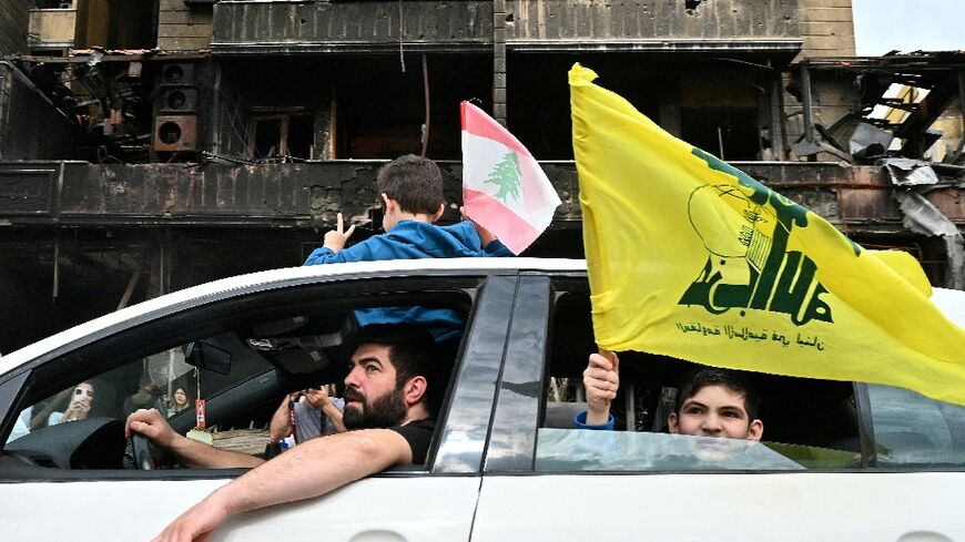 Many Lebanese civilians and Hezbollah supporters celebrated the declaration of the 10-day ceasefire as victory