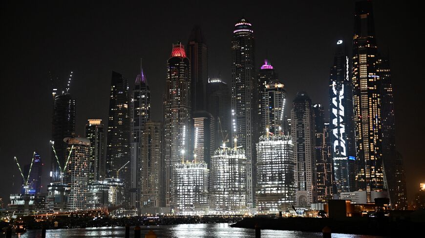 A view of Dubai Marina in Dubai on March 3, 2026. 