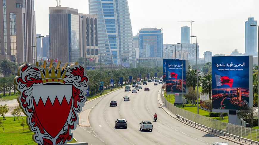 Vehicles move on a road in Bahrain's capital, Manama, on March 11, 2026. 
