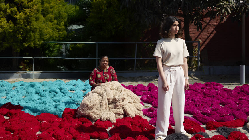 Saudi designer Abeer AlRabiah in Nepal. (Courtesy of the Saudi Ministry of Culture)