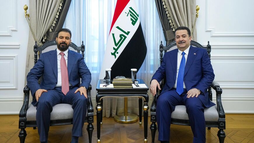 Prime Minister Mohammed S. al-Sudani met with Prime Minister-designate Ali Faleh al-Zaidi on April 28, 2026.