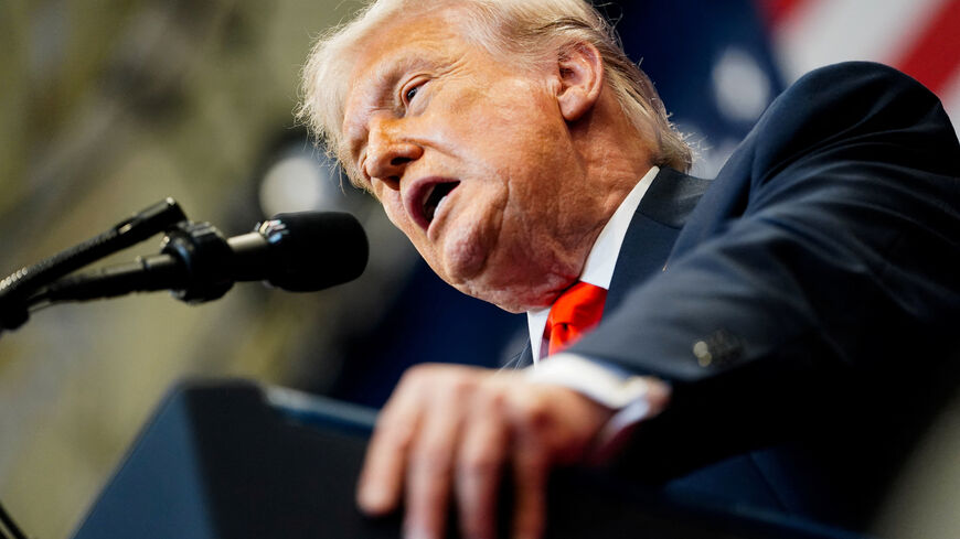 U.S. President Donald Trump speaks during an event at The Villages Charter School at The Villages, Florida, U.S., May 1, 2026. REUTERS/Nathan Howard/File Photo