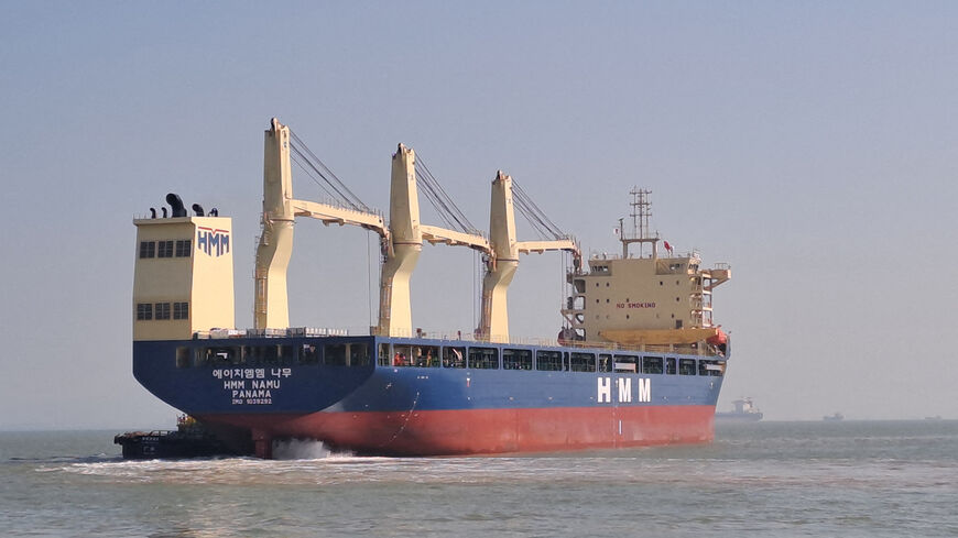 The Panama-flagged bulk carrier HMM Namu, in Guangzhou, Guangdong Province, China January 5, 2026.  Picture taken with a mobile phone.  HMM/Handout via REUTERS