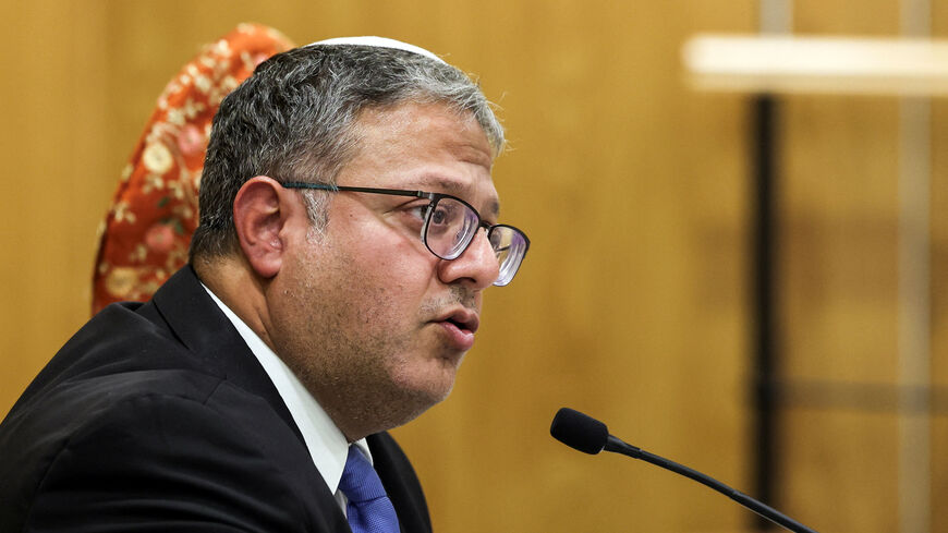 Israeli National Security Minister Itamar Ben-Gvir attends his party faction meeting at the Knesset, Israel's parliament, in Jerusalem June 3, 2024 REUTERS/Ronen Zvulun