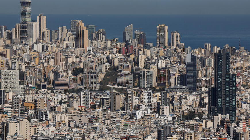 A view shows Beirut's skyline as seen from Mansourieh, Lebanon April 16, 2025. REUTERS/Mohamed Azakir
