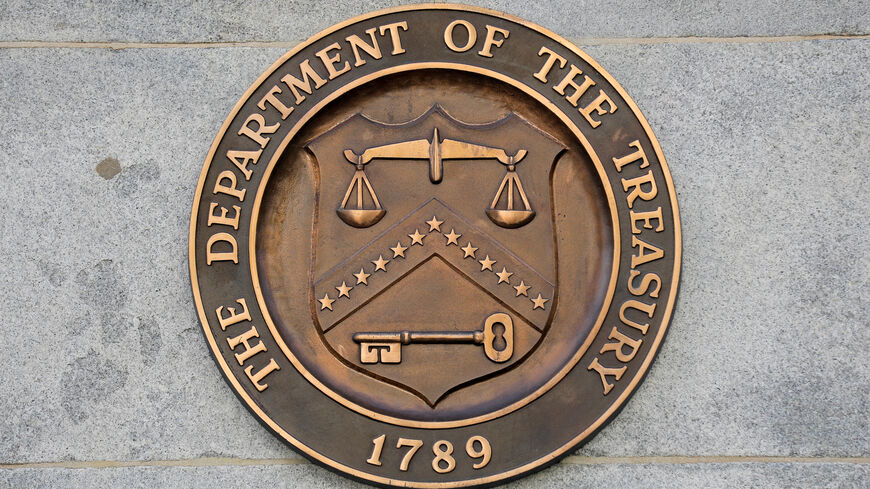 Signage is seen at the United States Department of the Treasury headquarters in Washington, D.C., U.S., August 29, 2020. REUTERS/Andrew Kelly