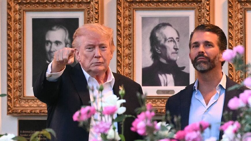 US President Donald Trump and Donald Trump Jr. were seen together at the White House earlier this month