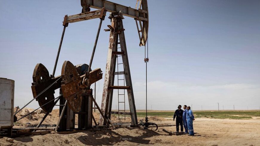 Pictured in this undated image is the Al-Thawra oil field in Raqqa governorate, as rehabilitation works continue to restore production capacity. 