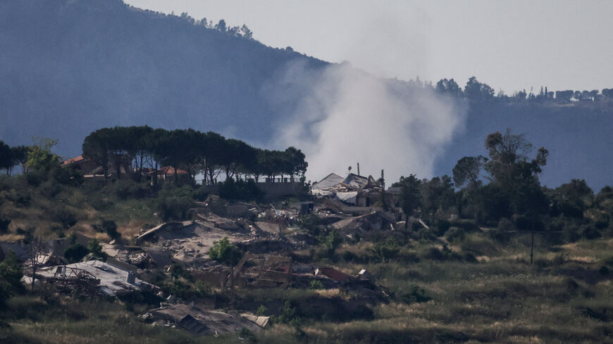 Smoke rises in southern Lebanon following an explosion, as seen from the Israeli side of the Israel-Lebanon border, in northern Israel, June 10, 2026. REUTERS/Ammar Awad