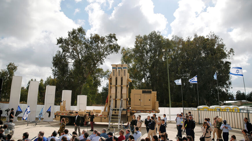 A "David's Sling" launcher system can be seen during a ceremony in which Israel declared its "David's Sling" intermediate-range air defence shield fully operational, at Hatzor air base in southern Israel April 2, 2017. REUTERS/Amir Cohen