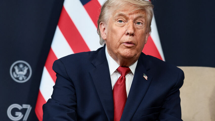 U.S. President Donald Trump attends a bilateral meeting with Egyptian President Abdel Fattah el-Sisi (not pictred) on the sidelines of the G7 Summit in Evian-les-Bains, France, June 17, 2026. REUTERS/Evelyn Hockstein