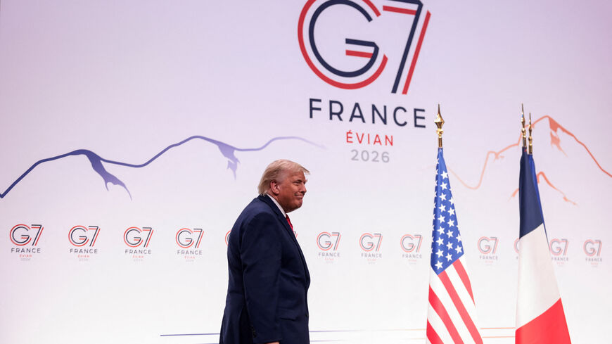 U.S. President Donald Trump arrives to hosts a press conference, during the G7 Summit in Evian-les-Bains, France, June 17, 2026. REUTERS/Evelyn Hockstein