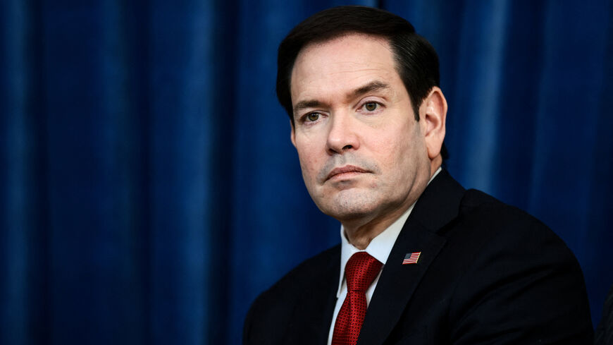 U.S. Secretary of State Marco Rubio attends a bilateral meeting between U.S. President Donald Trump and the Emir of Qatar, Sheikh Tamim bin Hamad Al Thani, on the sidelines of the G7 summit, in Evian-les-Bains, France, June 16, 2026. REUTERS/Evelyn Hockstein/File Photo