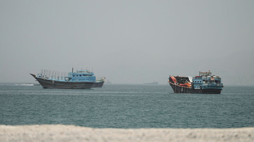 Vessels at the Strait of Hormuz, as seen from Musandam, Oman, June 24, 2026. REUTERS/Stringer