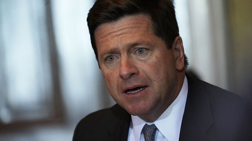 Chairman of Securities and Exchange Commission Jay Clayton speaks during a Financial Stability Oversight Council meeting October 16, 2018, at the Treasury Department in Washington, DC. 
