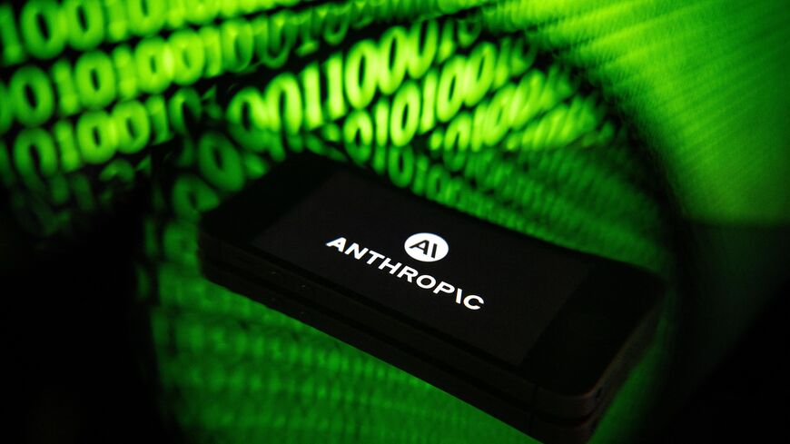 This photograph shows a smartphone displaying the logo of the US artificial intelligence safety and research company Anthropic, in Mulhouse on April 21, 2026. — SEBASTIEN BOZON / AFP via Getty Images