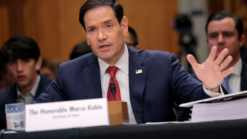 WASHINGTON, DC - JUNE 02: U.S. Secretary of State Marco Rubio testifies during a Senate Foreign Relations Committee hearing in the Dirksen Senate Office Building on June 02, 2026 in Washington, DC. In his first public hearing since the start of the war in Iran, Rubio is testifying on the State Department’s FY2027 budget request. (Photo by Anna Moneymaker/Getty Images)