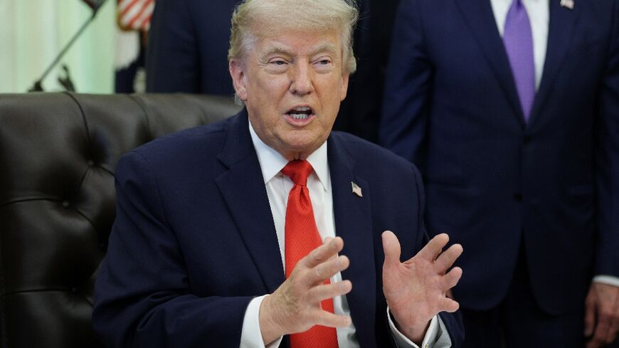 US President Donald Trump speaks in the Oval Office of the White House on June 11, 2026