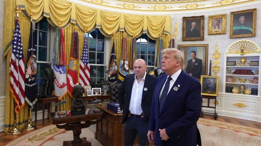 President Donald Trump in the Oval Office shortly after the US-Iran deal was announced