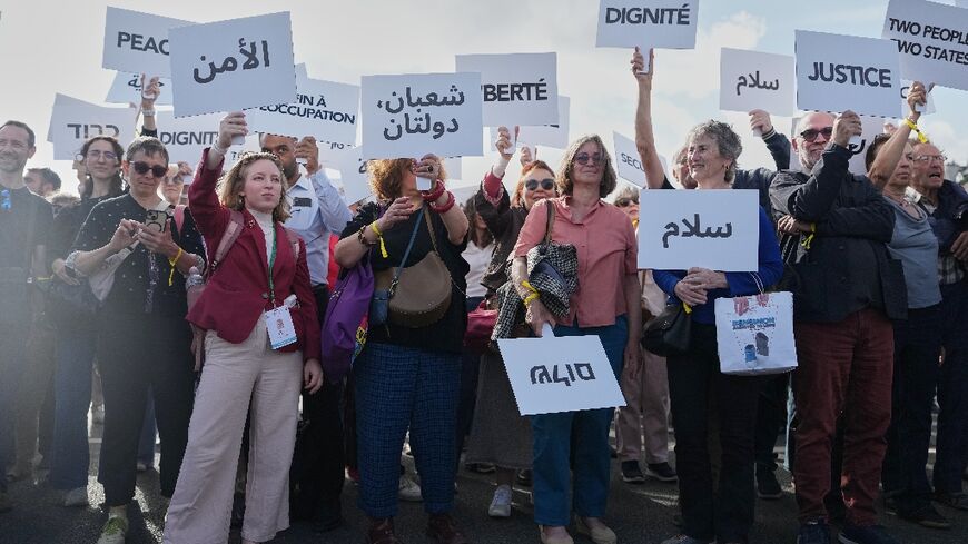 Representatives of Palestinian and Israeli civil society called on G7 leaders to urgently take action