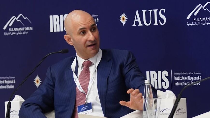 Krikor Der-Hagopian at the 9th Sulaimani Forum, in Sulaimaniyah, Iraq, on April 16, 2025.