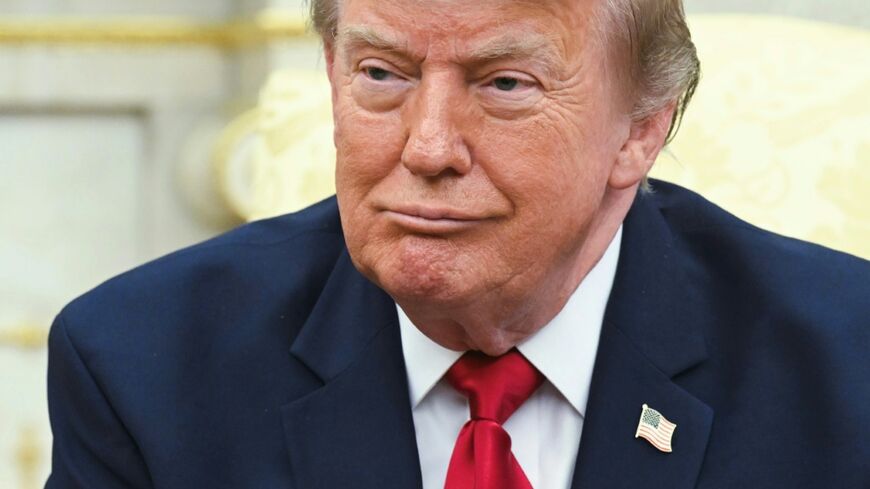 Trump announced the u-turn on his Hormuz toll shortly before a meeting with Iraq's new prime minister at the White House