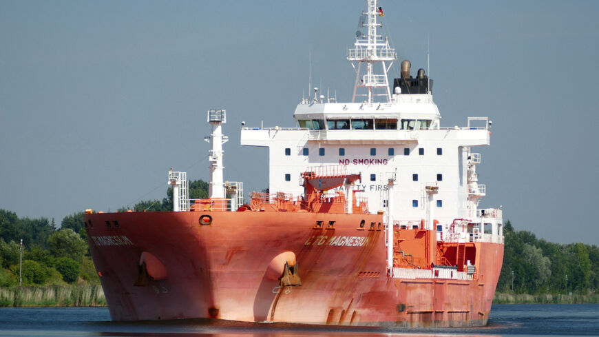 A picture taken August 17, 2020 shows the chemical tanker Stolt Magnesium, which caught fire on Tuesday following the "explosion of an unidentified external device" as it was sailing in the Arabian Sea off the coast of Oman, according to its manager Stolt Tankers, the main unit of Norwegian shipping company Stolt-Nielsen's SNI.OL, in Rendsburg-Eckernforde, Germany, in this picture obtained by Reuters on July 14, 2026. Hans-Peter Schroder/via REUTERS