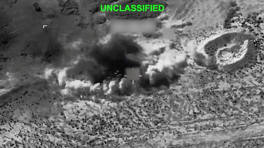 Smoke rises from an explosion at an unknown location, during what U.S. Central Command (CENTCOM) says are strikes on Iran, in this screen grab taken from a handout video released on July 14, 2026. U.S. Central Command/Handout via REUTERS