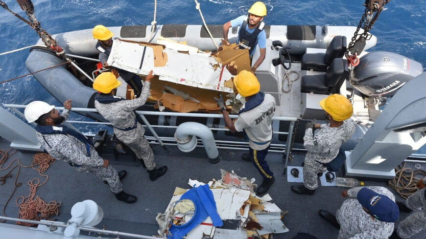 FILE PHOTO: The wreckage of the K2 Airways Boeing 737 cargo plane that crashed in the Arabian Sea, found and retrieved by Pakistani rescuers, according to Pakistan Airports Authority, in this handout image released on July 8, 2026. Pakistan Airports Authority via Facebook/Handout via REUTERS/File Photo