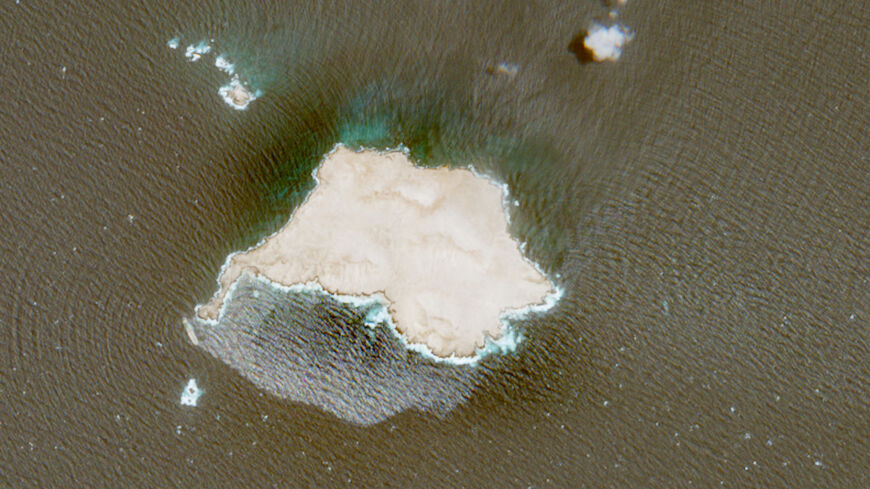 A satellite image shows what appears to be an oil slick off the coast of Dhofar Governorate, Oman, July 13, 2026. Satellite imagery analysis and experts indicate the slick may be linked to the Caroline Bezengi, a vessel under sanctions for transporting Russian fuel, in a protected marine area off the coast of Oman. EUROPEAN UNION/COPERNICUS SENTINEL-2/Handout via REUTERS