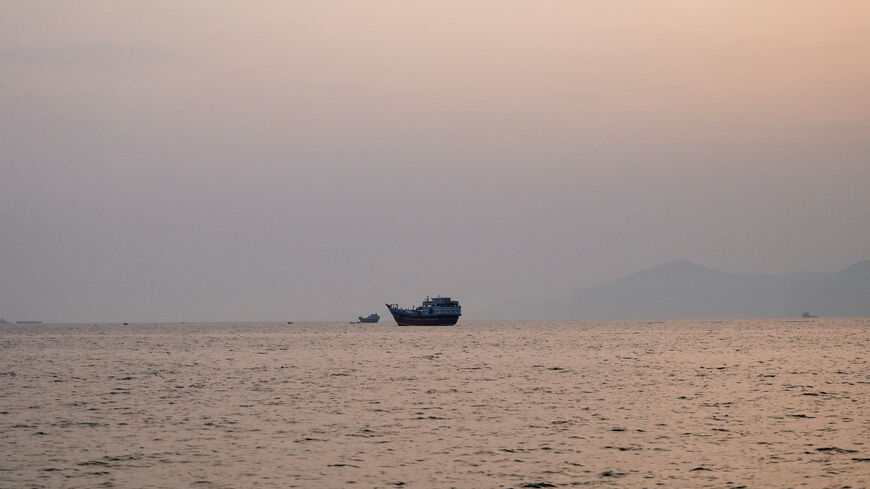 Vessels at the Strait of Hormuz, as seen from Musandam, Oman, July 21, 2026. REUTERS/Stringer