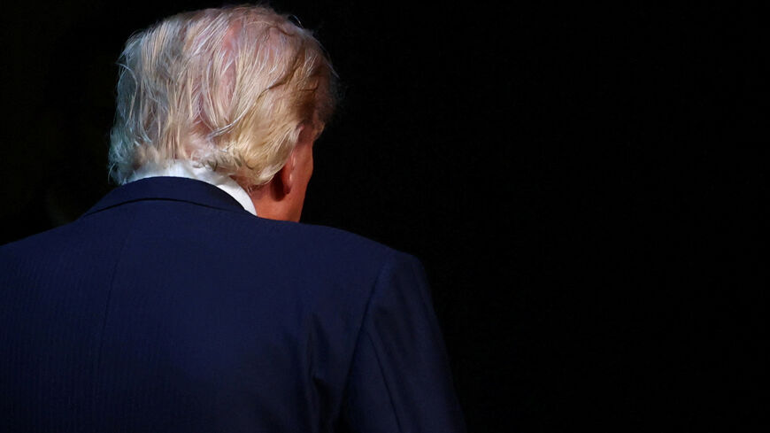 U.S. President Donald Trump leaves following a press conference at the end of his participation in the NATO leaders summit in Ankara, Turkey, July 8, 2026. REUTERS/Yves Herman