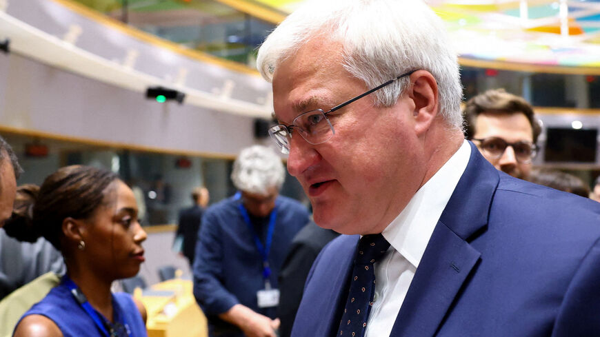 FILE PHOTO: Ukraine's Foreign Minister Andrii Sybiha attends a European Union Foreign Ministers' meeting in Brussels, Belgium July 13, 2026. REUTERS/Yves Herman/File Photo