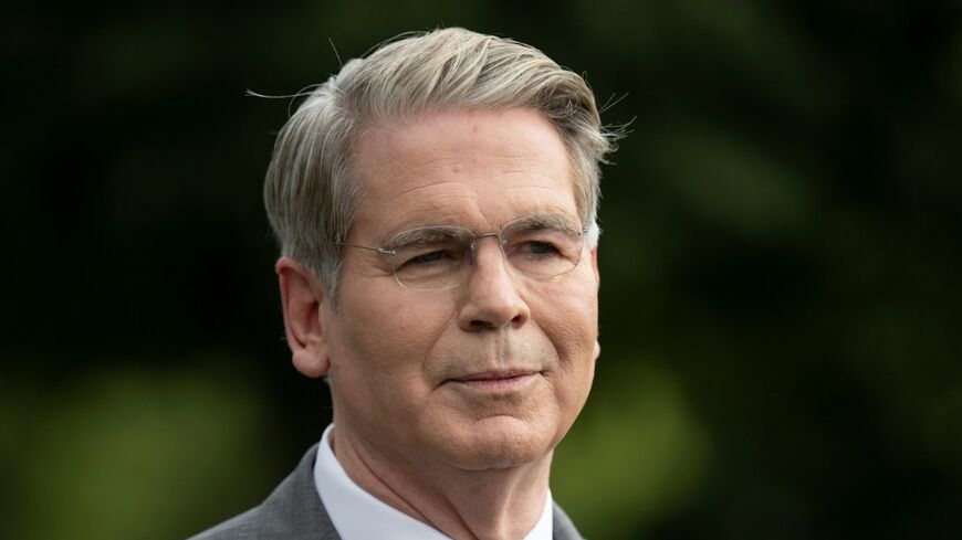 US Secretary of Treasury Scott Bessent speaks to the press outside the West Wing of the White House in Washington, DC, on August 20, 2026.