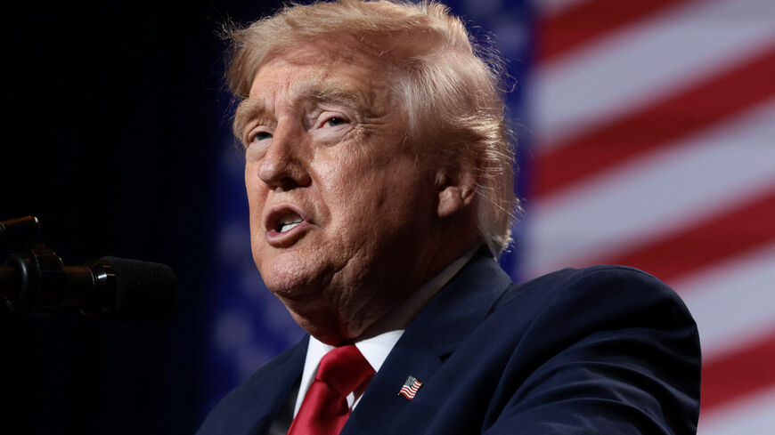 U.S. President Donald Trump delivers remarks at Red Rock Casino Resort Spa in Las Vegas, Nevada, U.S., August 5, 2026. REUTERS/Evelyn Hockstein