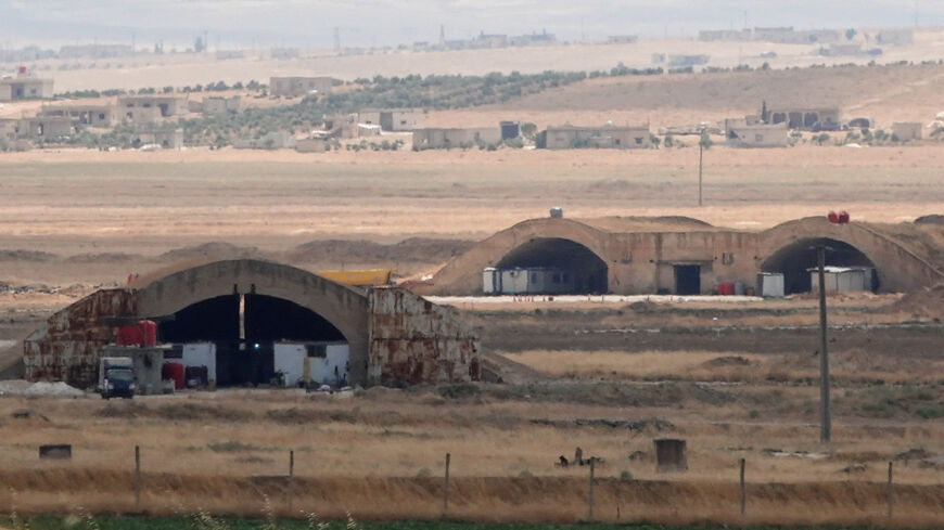 Abu al-Duhur base following strikes, Syria, August 18, 2026. Eight Israeli airstrikes hit an airbase in northwestern Syria early on Tuesday, Syrian state media said, in what the U.S. envoy for the region called an "unnecessary escalation." The Israeli military declined to comment on the strikes while the Syrian defense ministry did not respond. REUTERS/Stringer