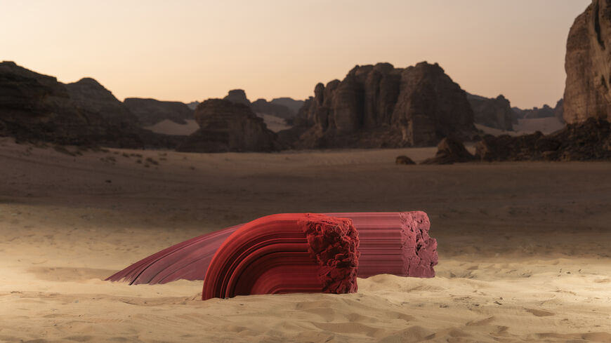 Aseel Alamoudi. “Playformation.” 2026, Commissioned and produced by the Royal Commission of AlUla and the French Agency for AlUla Development. (Courtesy of Lorenzo Arrigoni)