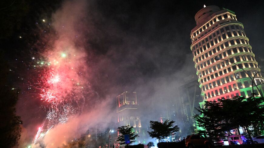 Fireworks explode over Islamabad