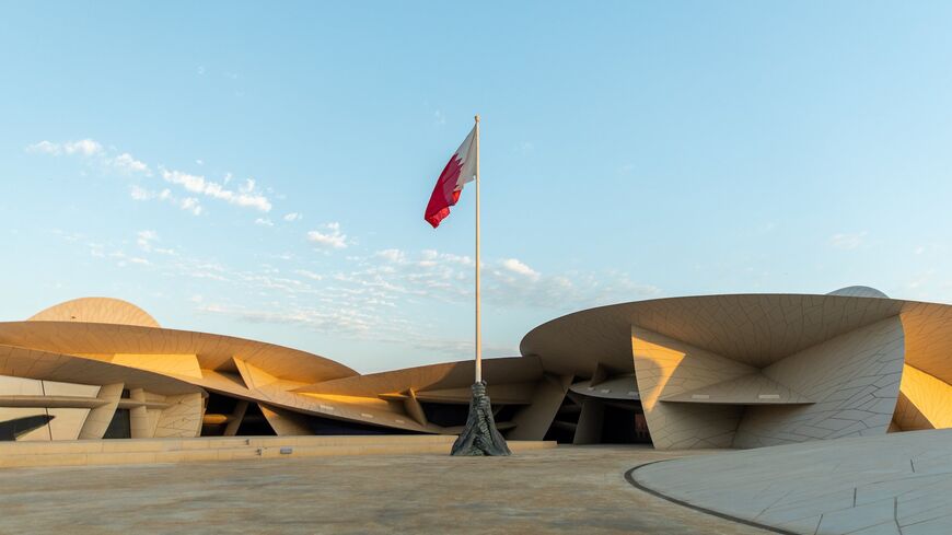 An exterior view of the National Museum of Qatar’s disc shaped structure, inspired by the desert rose. (National Museum of Qatar)
