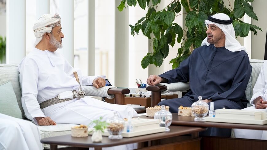His Majesty Sultan Haitham bin Tarik pays a private fraternal visit to the United Arab Emirates, where he held a meeting with Sheikh Mohammed bin Zayed Al Nahyan, president of the UAE, at Al Shati Palace in Abu Dhabi, on Aug. 17, 2026.